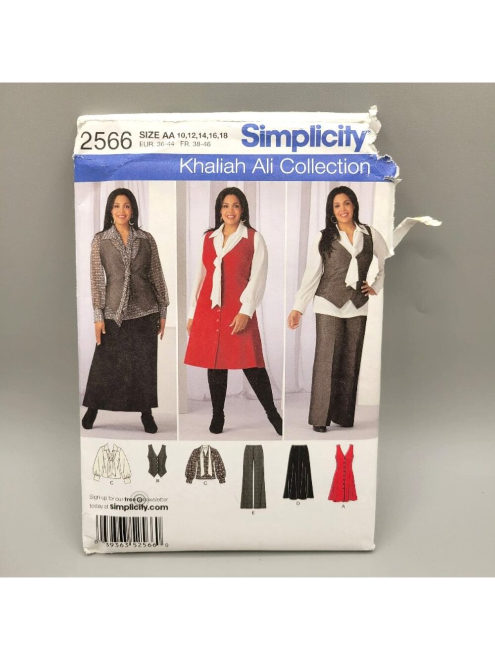 Simplicity Khaliah Ali Collection Women Pants Skirt Blouse Pattern 10-18 UNCUT